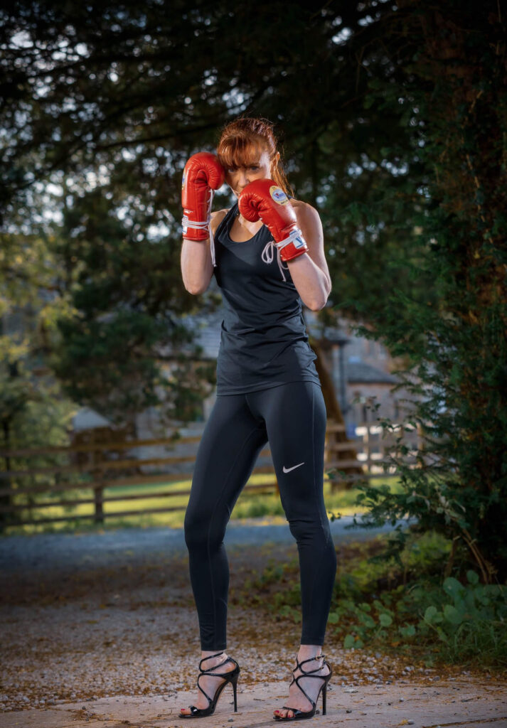 Carolyn Hobdey Heels Boxing Gloves
