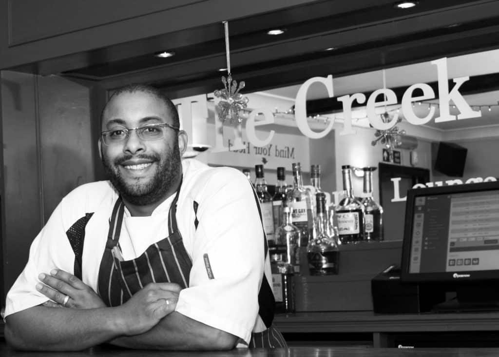 Terence Howard, the head chef/owner of The Creek restaurant