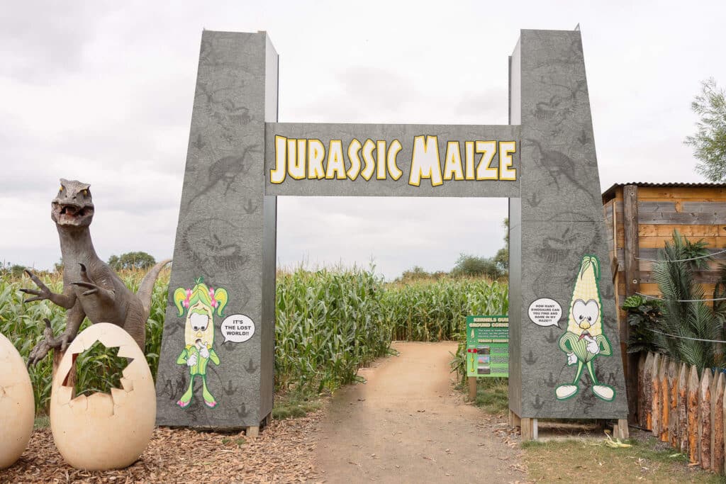 Jurassic Maize Gates And Egg