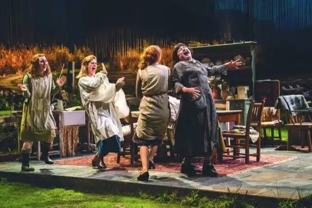 Bláithín Mac Gabhann ( Rose), Alison Oliver ( Chris), Louisa Harland ( Agnes) & Siobhán Mc Sweeney ( Maggie) In Dancing At Lughnasa At The Nat Ional Theatre Photo By Johan Persson