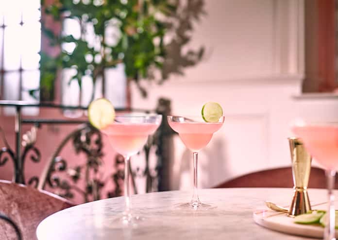 Lanique Rose cocktail recipe for Mother's Day, Rose Margarita