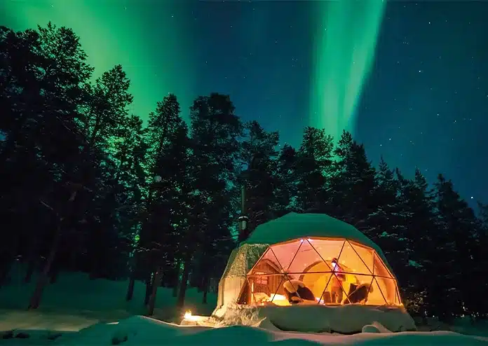 Aurora Domes - where to see the northern lights