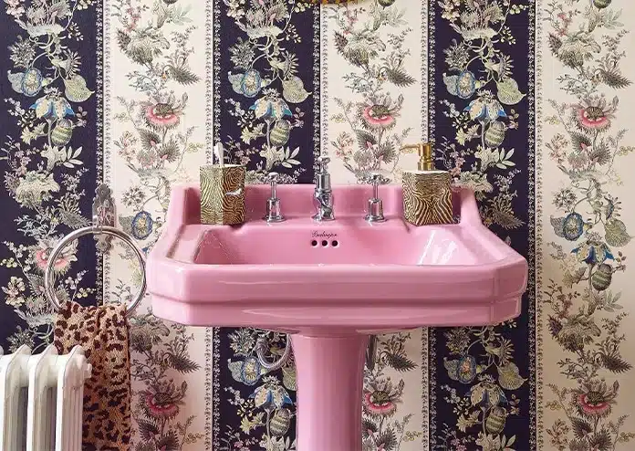 House of Hackney Bathroom with pink sink