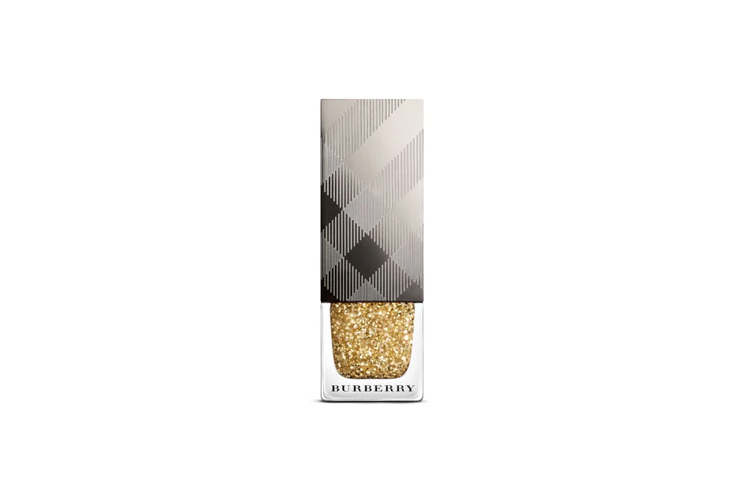 burberry gold glitter nail polish