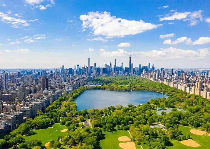 Central Park - best US states to visit