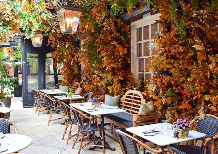 Dalloway Terrace - new autumn decorations - things to do this weekend in London