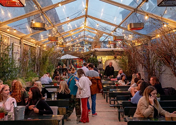 The Hawks Nest - outdoor dining in west London 