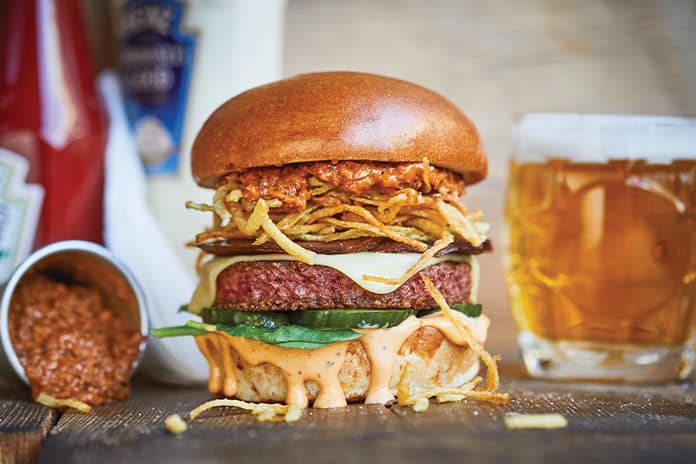 Honest Burger vegan burger for Veganuary