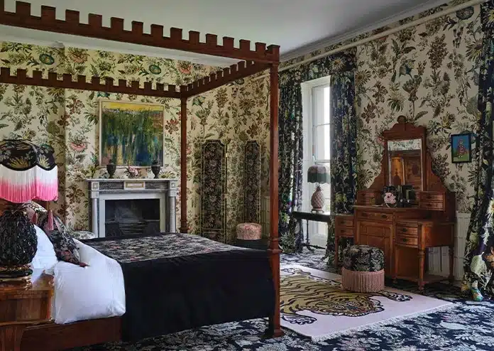 Interiors, bedroom in House of Hackney