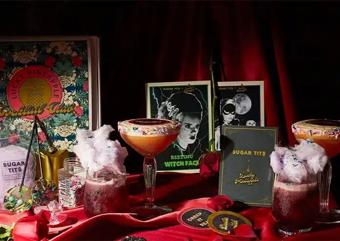 Lucky Pineapple x Sugar Tits cocktail kit - Halloween in London 2020