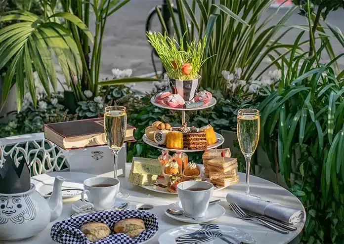 The Sanderson Hotel London afternoon tea for Mother's Day