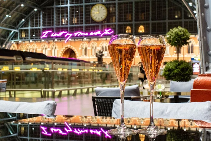 St Pancras Brasserie & Champagne Bar by Searcys for Valentine's Day