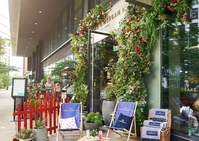 Strawberry Fields - Drake & Morgan King's Cross, London pop-ups summer 2020