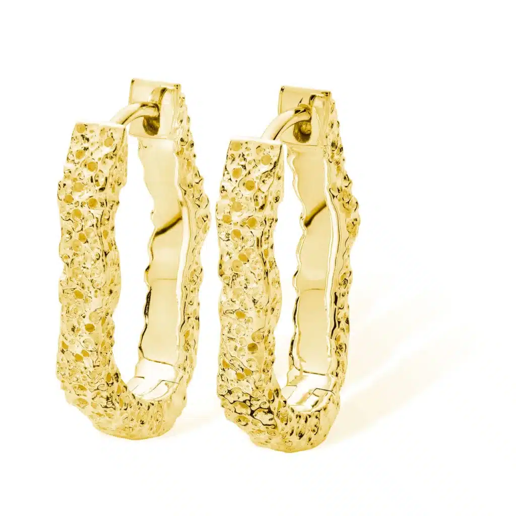 lucy quartermaine hula small hoop earrings in gold 140