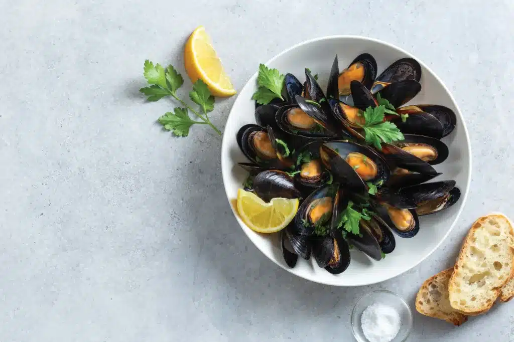 mussels are rich in vitamin b12