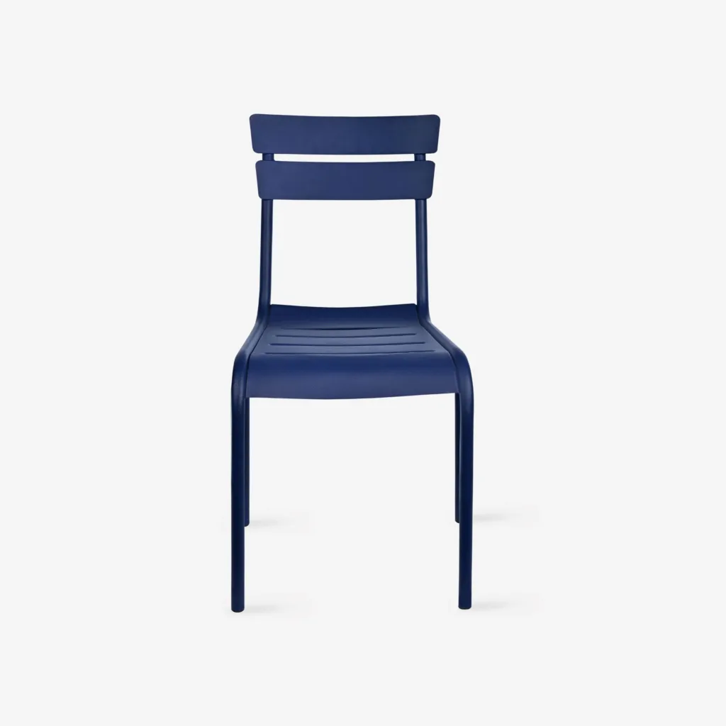sazy rosta stackable aluminium garden chair cobalt blue 99 7923309