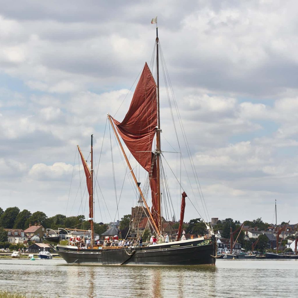 thames sailing barge in maldon